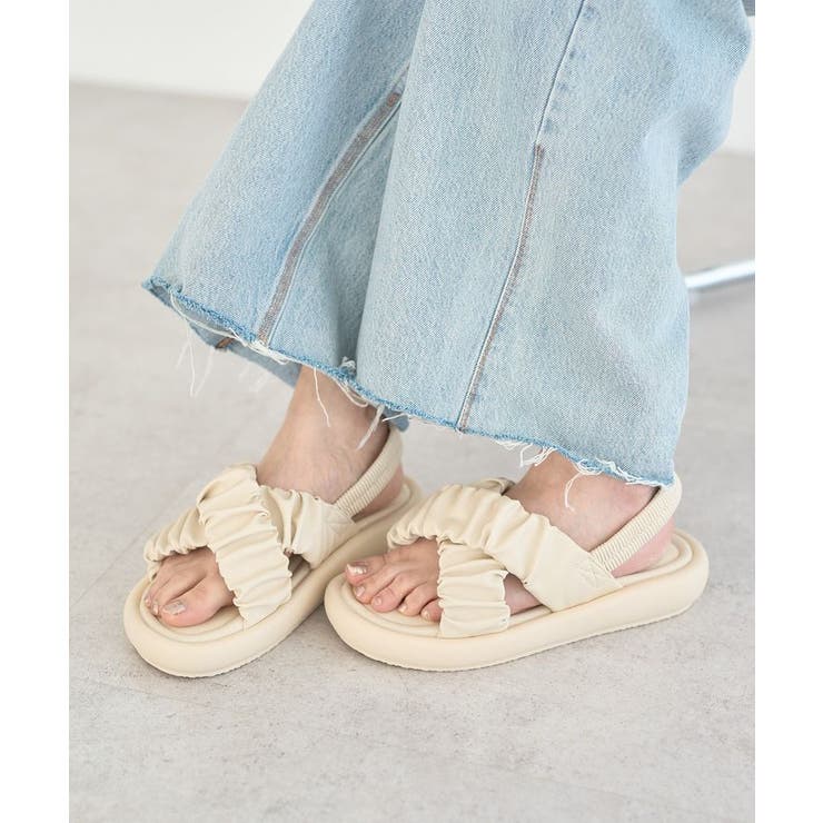 ギャザークロスサンダル | earth music&ecology  | 詳細画像5 