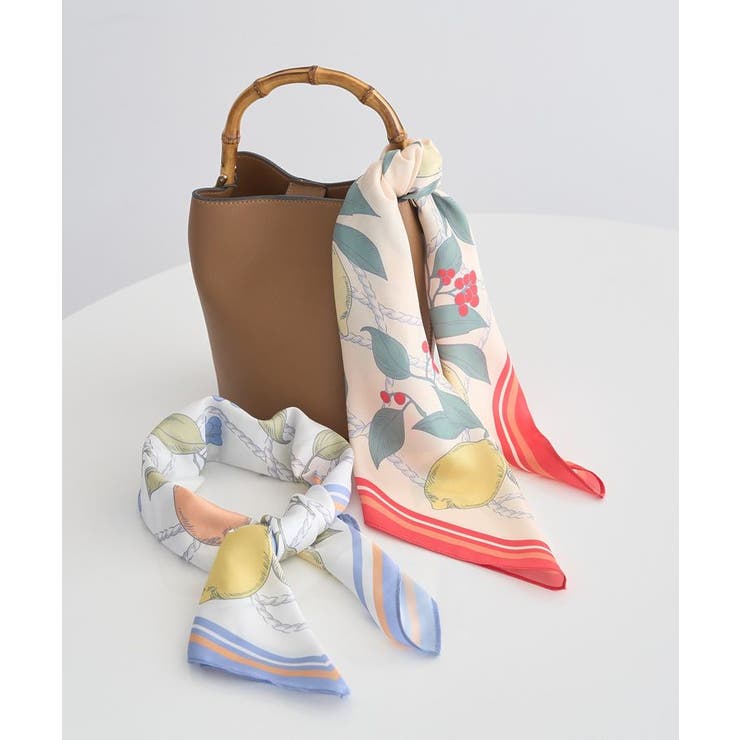 【接触冷感】UV対策フルーツ柄スカーフ | earth music&ecology  | 詳細画像4 