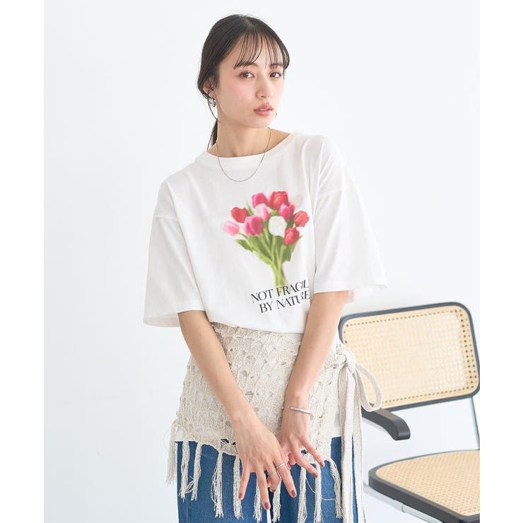 【接触冷感】アソートプリントTシャツ | earth music&ecology  | 詳細画像17 