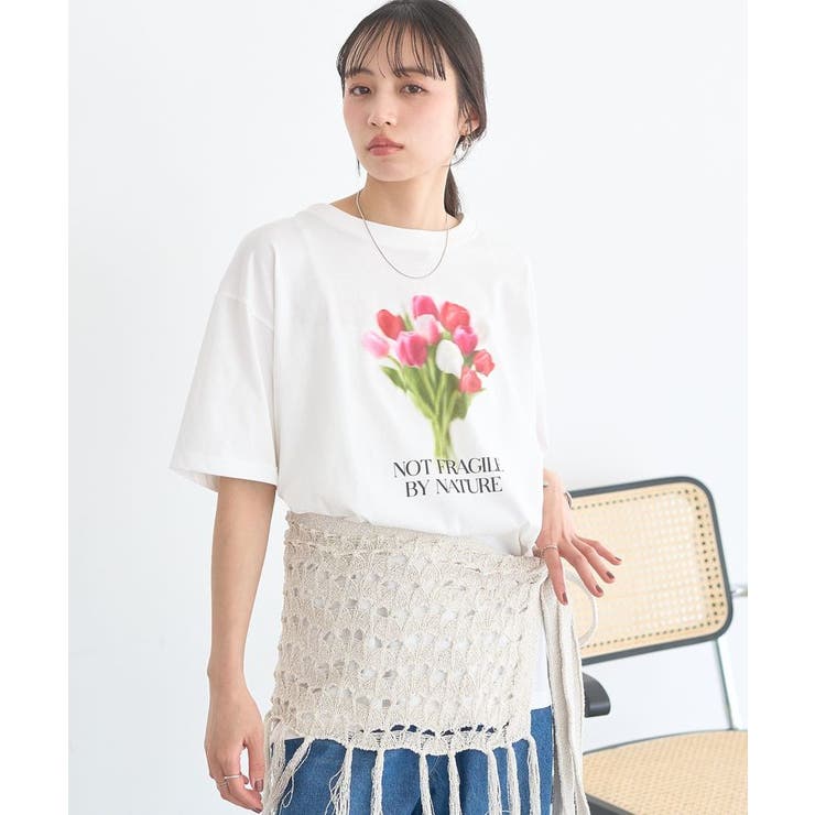 オフホワイト | 【接触冷感】アソートプリントTシャツ | earth music&ecology 