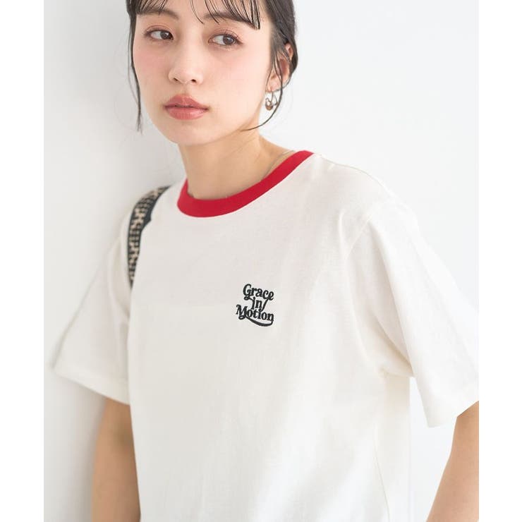 オフホワイト | 【接触冷感】アソートリンガーTシャツ | earth music&ecology 