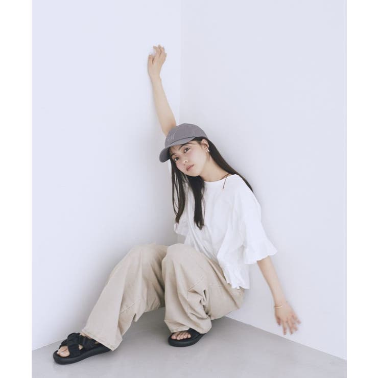 ピグメントフリルTシャツ | earth music&ecology  | 詳細画像17 