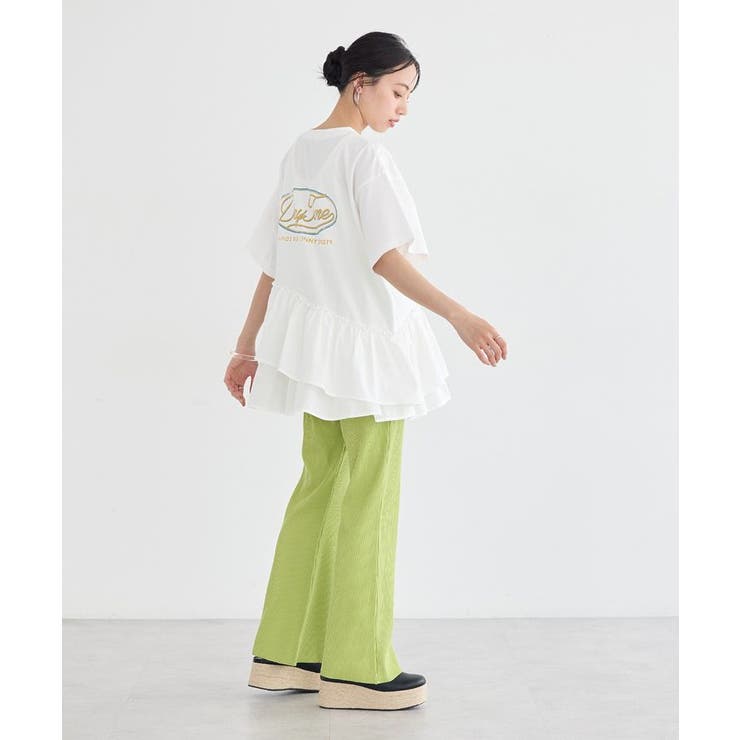 異素材ドッキンググラフィックTシャツ | earth music&ecology  | 詳細画像19 