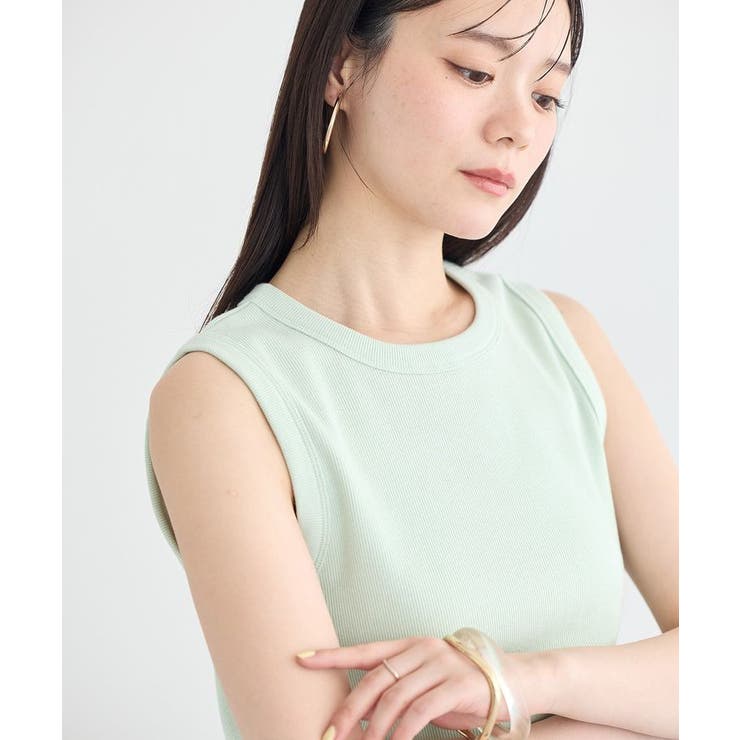 【WEB限定】リブタンクトップ | earth music&ecology  | 詳細画像8 