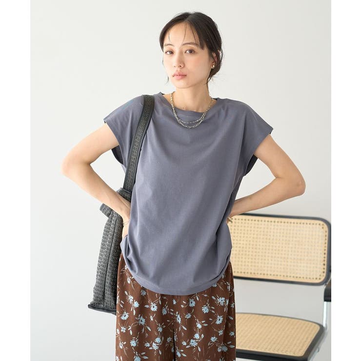 【遮熱・接触冷感・UVカット】フレンチスリーブTシャツ | earth music&ecology  | 詳細画像2 