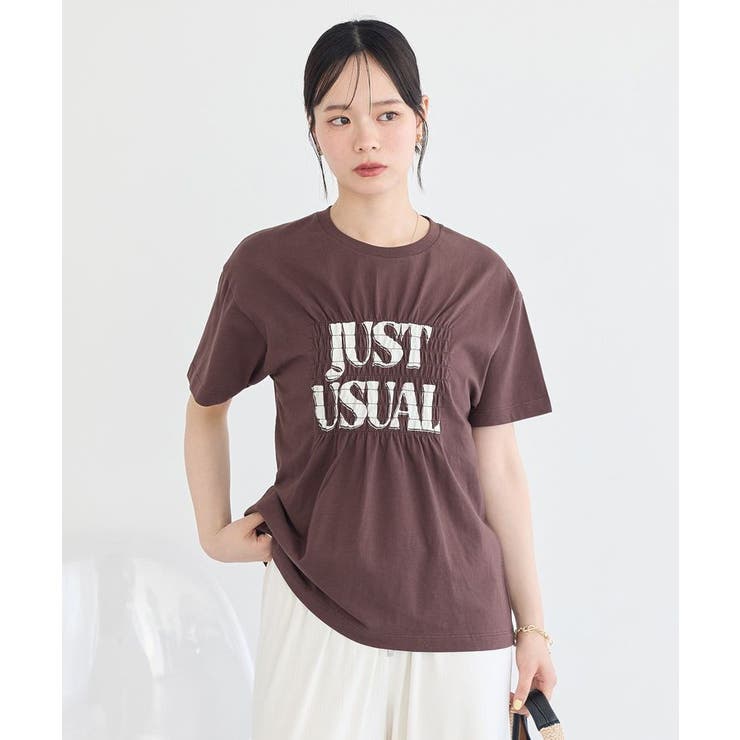 シャーリングロゴTシャツ | earth music&ecology  | 詳細画像13 