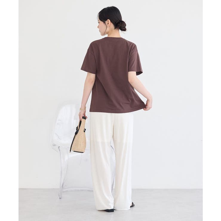 シャーリングロゴTシャツ | earth music&ecology  | 詳細画像16 