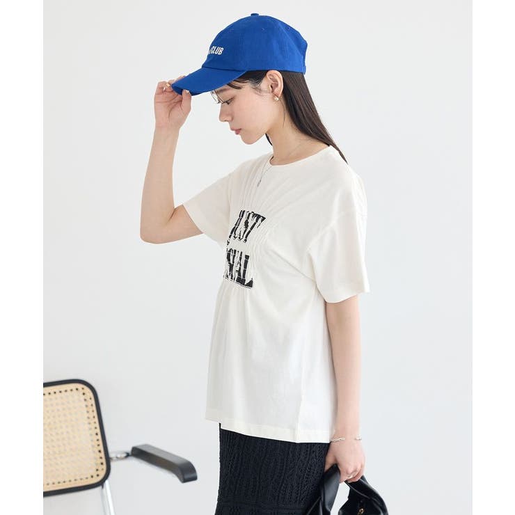 シャーリングロゴTシャツ | earth music&ecology  | 詳細画像7 