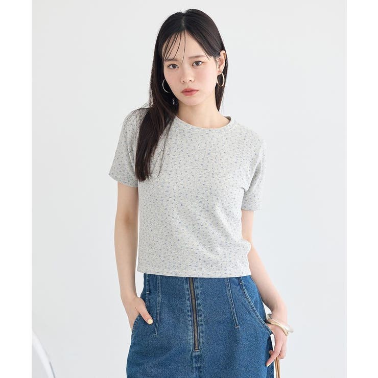 アイレットミニ裏毛Tシャツ | earth music&ecology  | 詳細画像3 