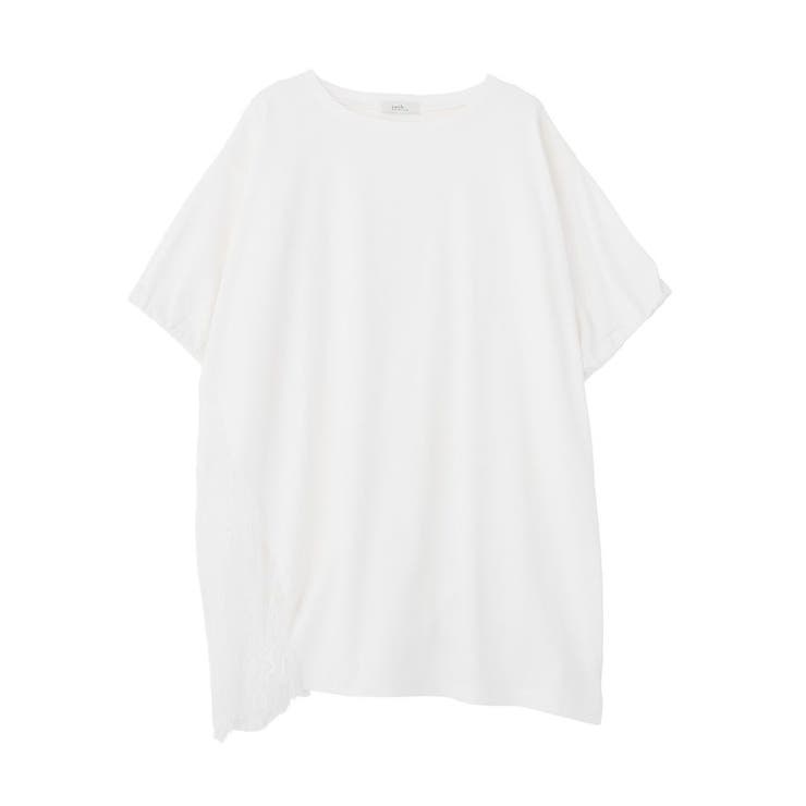 アシメレースビッグTシャツ | earth music&ecology  | 詳細画像23 