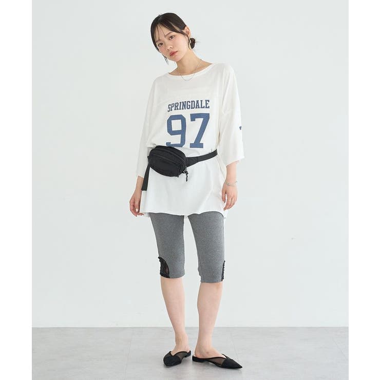 ナンバリングビッグTシャツ | earth music&ecology  | 詳細画像11 