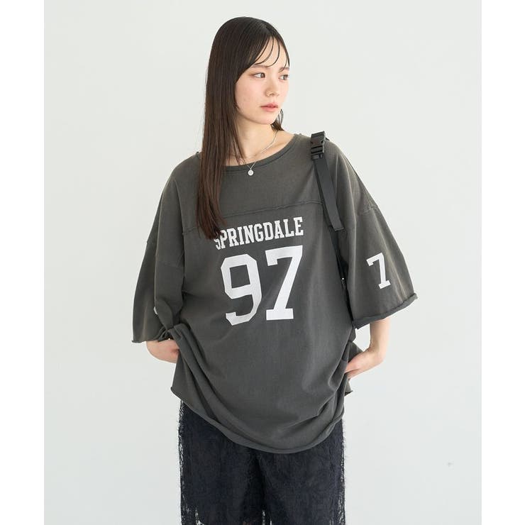 ナンバリングビッグTシャツ | earth music&ecology  | 詳細画像16 