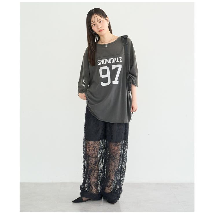 ナンバリングビッグTシャツ | earth music&ecology  | 詳細画像19 