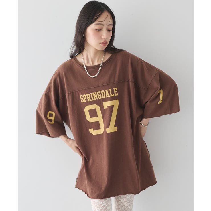 ナンバリングビッグTシャツ | earth music&ecology  | 詳細画像2 