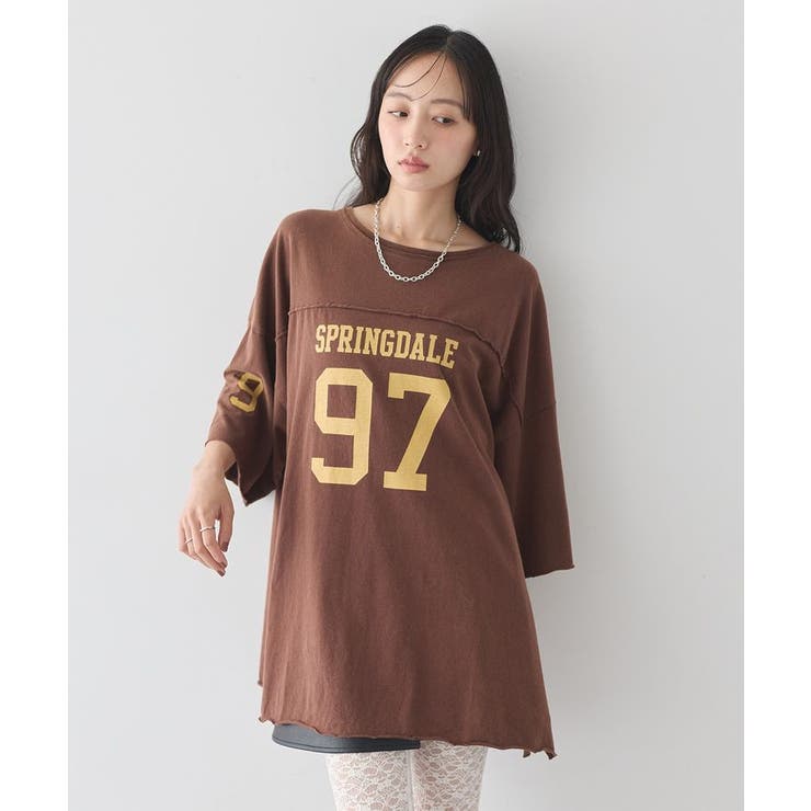 ナンバリングビッグTシャツ | earth music&ecology  | 詳細画像4 