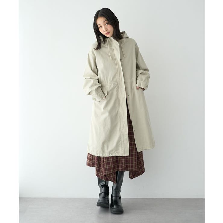 ロングモッズコート[品番：EMEW0054356]｜earth music&ecology