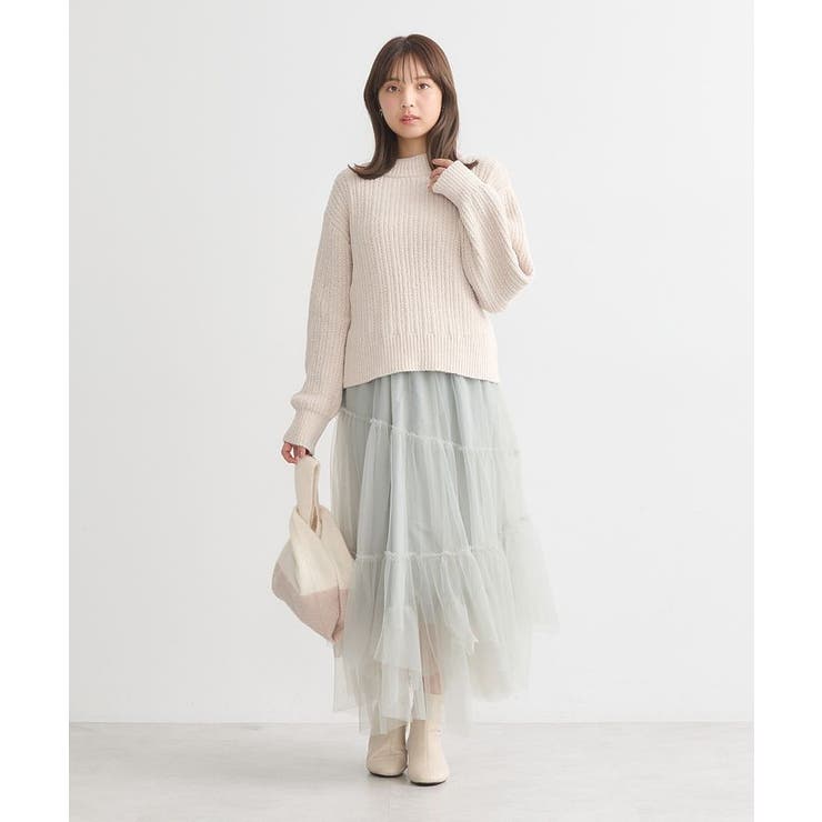 透かしベロアモールプルオーバー | earth music&ecology  | 詳細画像10 