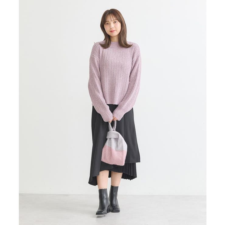 透かしベロアモールプルオーバー | earth music&ecology  | 詳細画像15 