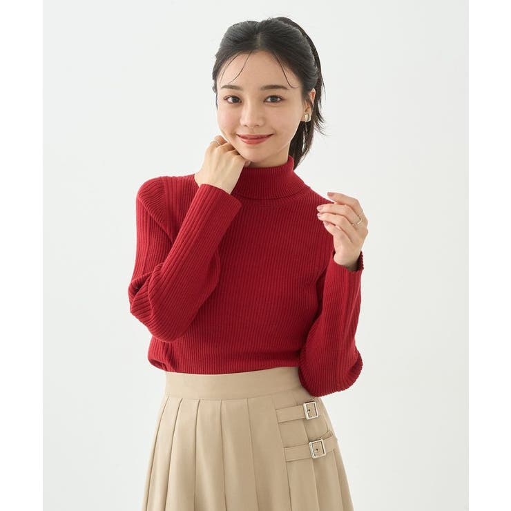 やわらかタッチタートルネックニットプルオーバー | earth music&ecology  | 詳細画像2 