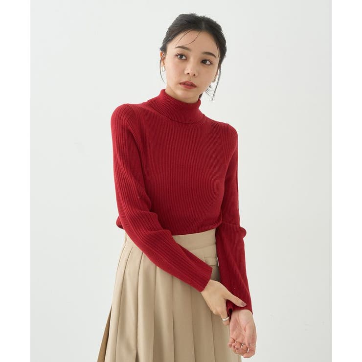 やわらかタッチタートルネックニットプルオーバー | earth music&ecology  | 詳細画像5 