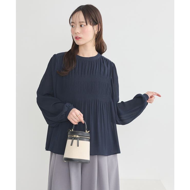 COEL コエル マジョリカプリーツブラウス マジョリカプリーツブラウス | natural couture(ナチュラルクチュール