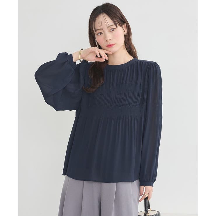 COEL コエル マジョリカプリーツブラウス マジョリカプリーツブラウス | natural couture(ナチュラルクチュール