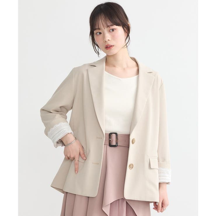 人気 ブランド 服をチェック - 最新トレンドファッション シングルテーラードジャケット[品番：EMEW0046396]｜earth ジャケット・アウター