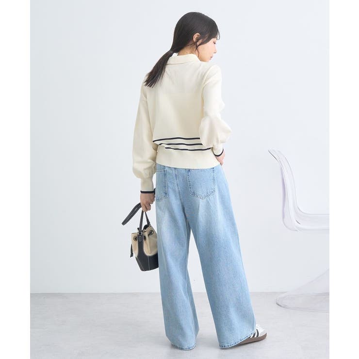 パールボタンニットプルオーバー | earth music&ecology  | 詳細画像15 