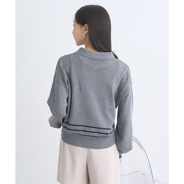 パールボタンニットプルオーバー | earth music&ecology  | 詳細画像6 