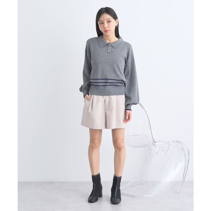 パールボタンニットプルオーバー | earth music&ecology  | 詳細画像7 