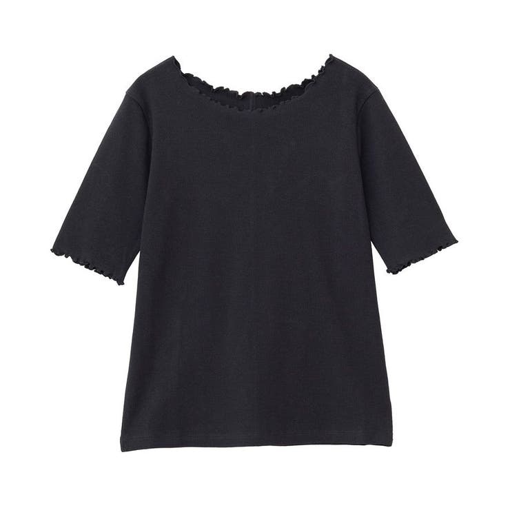 ブラック | リブメロープルオーバー | earth music&ecology 