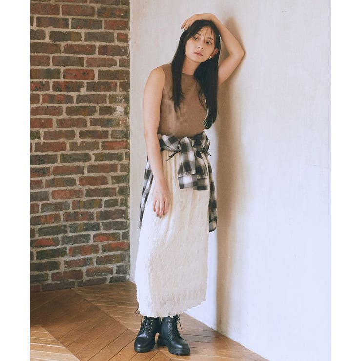 ランダムリブノースリーブニット | earth music&ecology  | 詳細画像27 