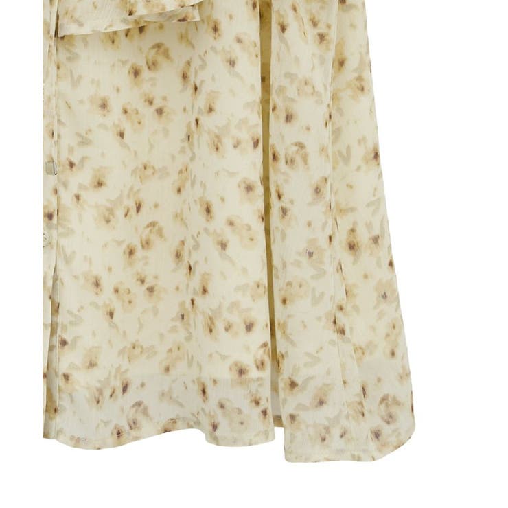 チョーカー付き楊柳ラッフルブラウス | earth music&ecology  | 詳細画像24 