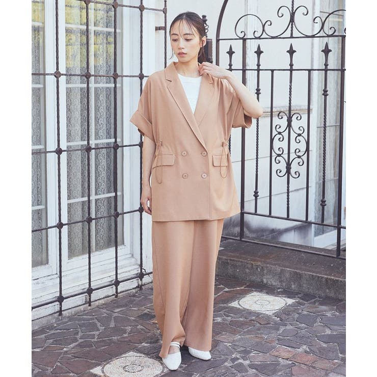 半袖サイドドロストジャケット | earth music&ecology  | 詳細画像4 