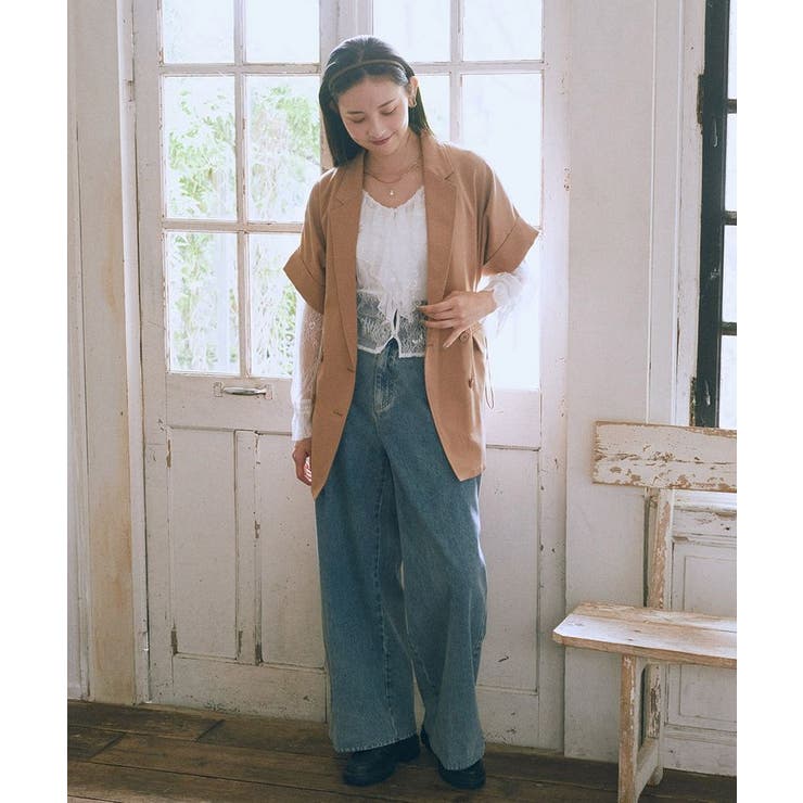 半袖サイドドロストジャケット | earth music&ecology  | 詳細画像11 