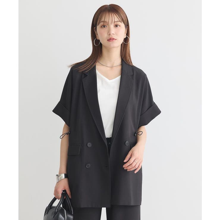 半袖サイドドロストジャケット | earth music&ecology  | 詳細画像12 