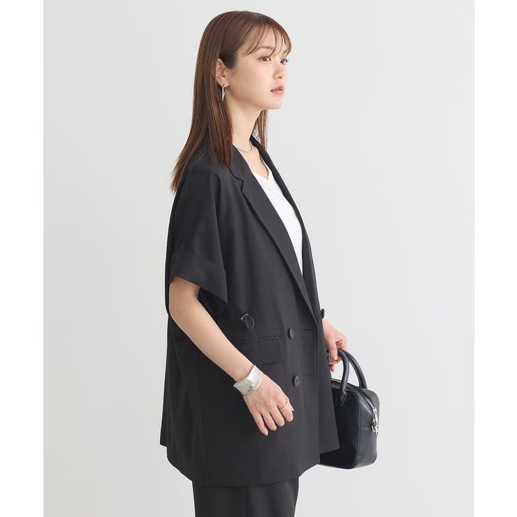 半袖サイドドロストジャケット | earth music&ecology  | 詳細画像13 