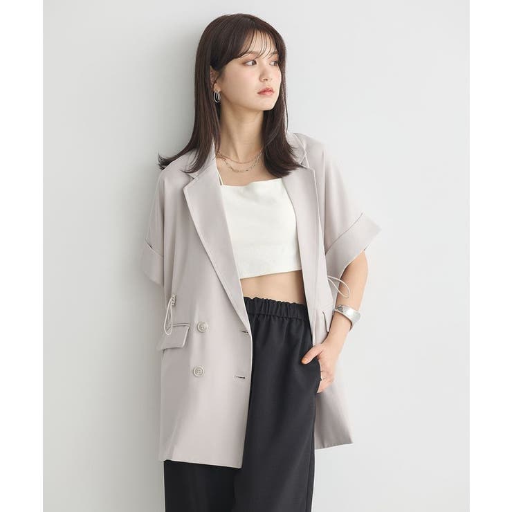 半袖サイドドロストジャケット | earth music&ecology  | 詳細画像19 