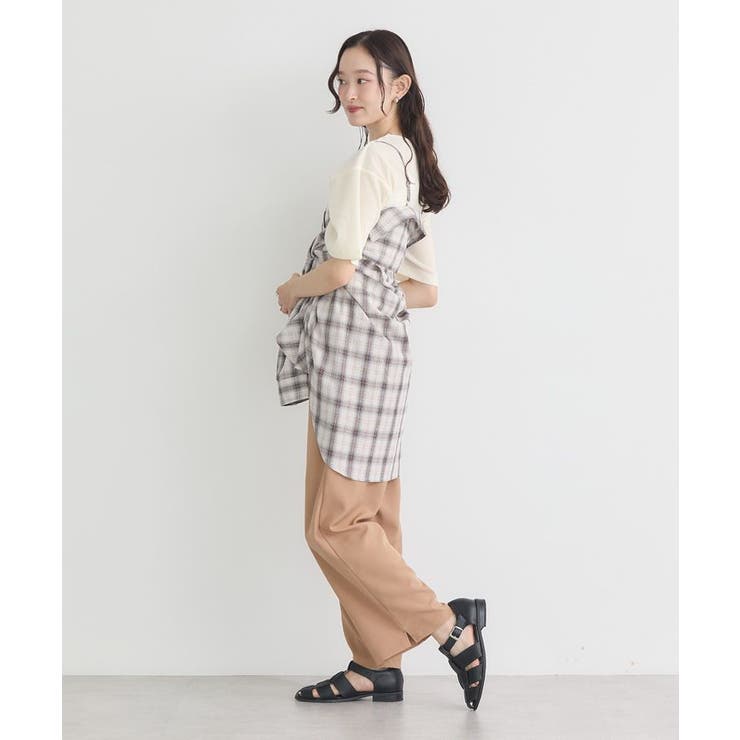 リラックスワイドパンツ | earth music&ecology  | 詳細画像19 