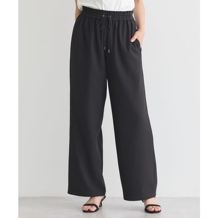 ブラック | リラックスワイドパンツ | earth music&ecology 