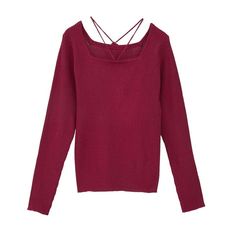 スクエアホルターネックリブプルオーバー | earth music&ecology  | 詳細画像41 