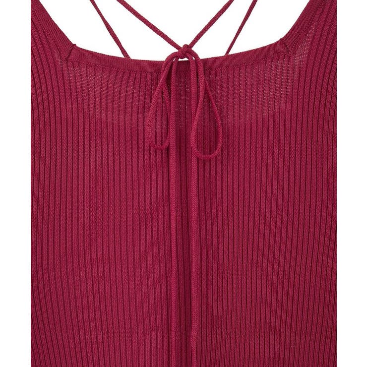 スクエアホルターネックリブプルオーバー | earth music&ecology  | 詳細画像36 