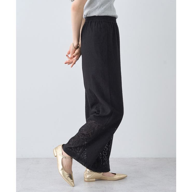 レースイージーパンツ | earth music&ecology  | 詳細画像5 