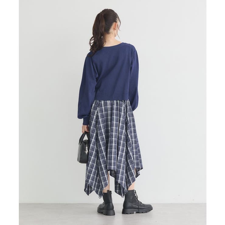 ロゴ刺繍カーディガン | earth music&ecology  | 詳細画像16 