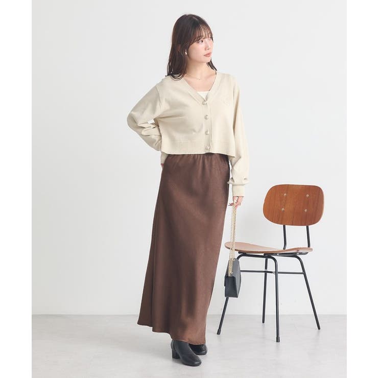 ロゴ刺繍カーディガン | earth music&ecology  | 詳細画像25 