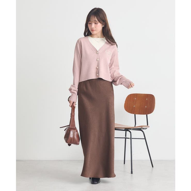 ロゴ刺繍カーディガン | earth music&ecology  | 詳細画像27 