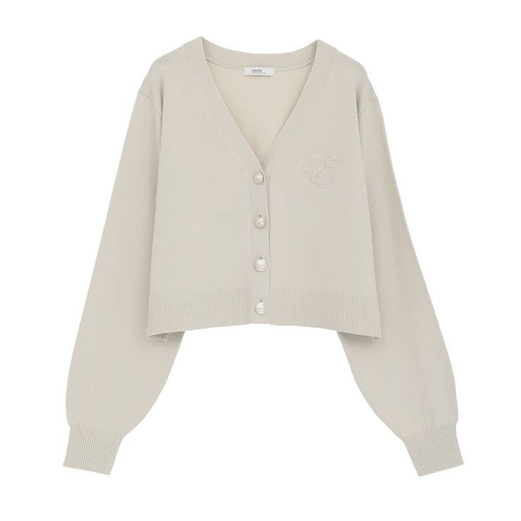 ロゴ刺繍カーディガン | earth music&ecology  | 詳細画像38 