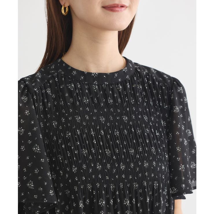 マジョリカプリーツ半袖ブラウス | earth music&ecology  | 詳細画像32 