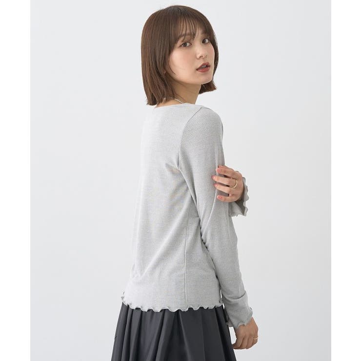 ラメテレコボートネックプルオーバー | earth music&ecology  | 詳細画像4 