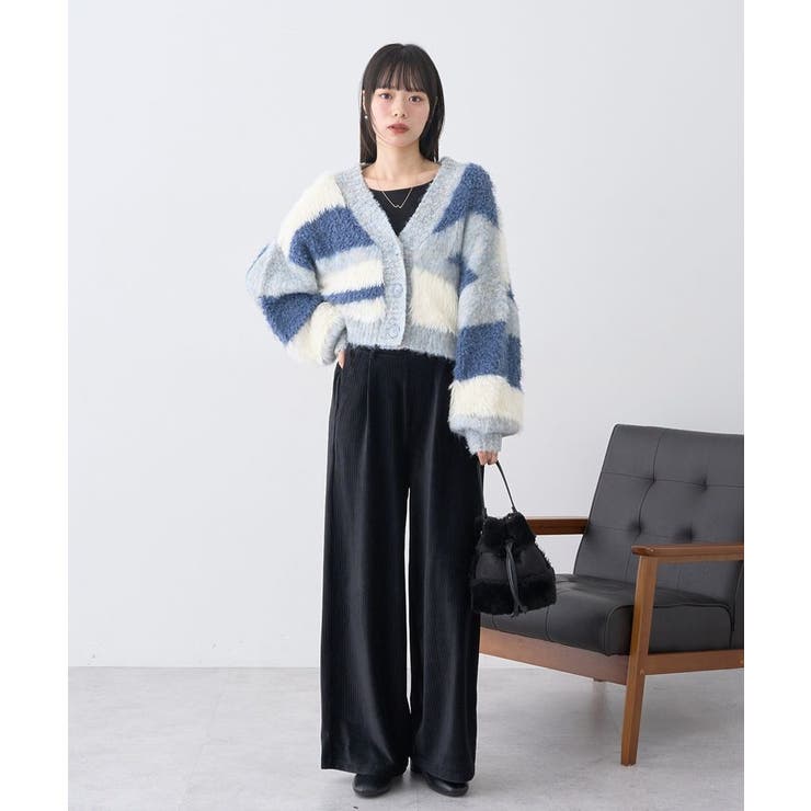 ラメテレコボートネックプルオーバー | earth music&ecology  | 詳細画像18 